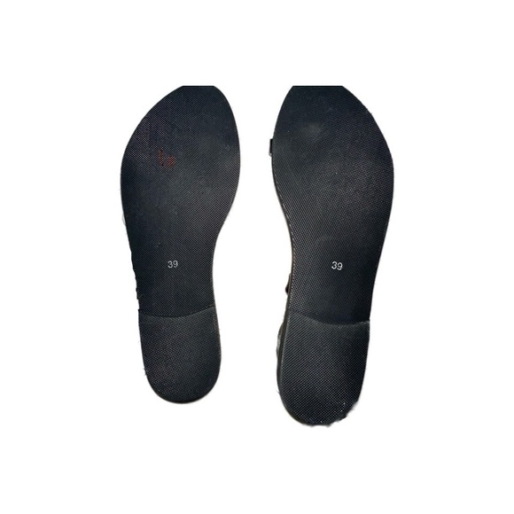 Elegant Black handmade pearl sandals from Greece - Size 39 (8.5) - Picture 6 of 7